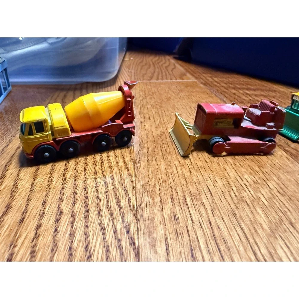 Vintage Matchbox Lesney Construction Lot Foden Concrete Crane Big Bull 1969 1975